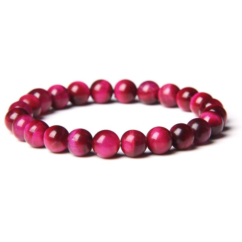 Blue Tiger Stone Handmade Bracelet | Fashion Wear Rose Red Tiger