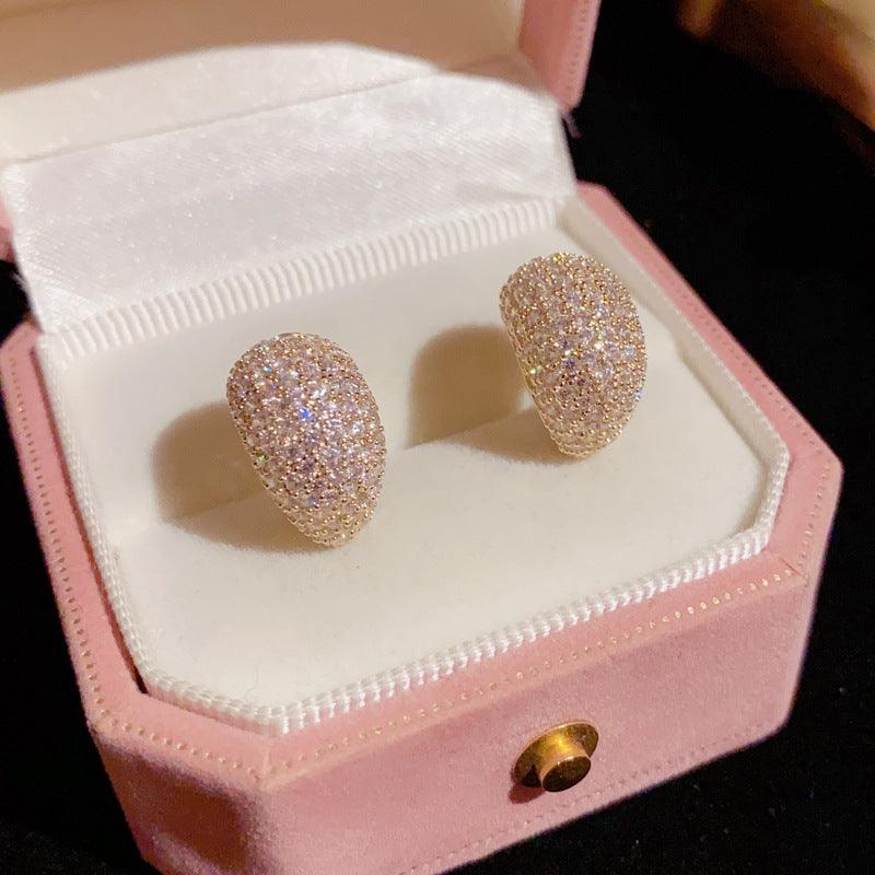 Sterling Silver Needle Korean Exquisite Fashion Earrings