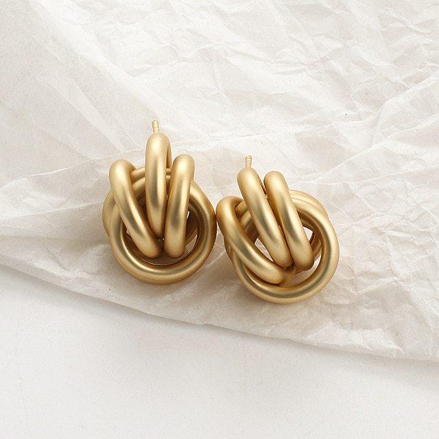 Sweet Earrings Set | Trendy Fashion Collection Gold R
