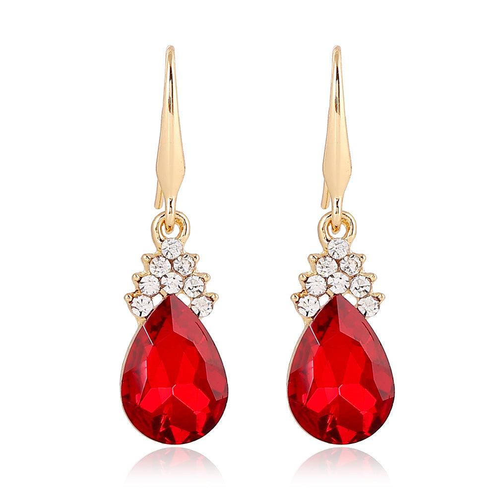 Diamond Crystal Necklace Earrings Set | Daily Wear