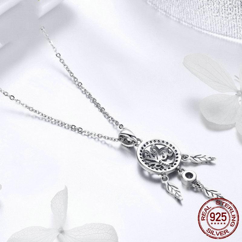 Dream Catcher Silver Necklace for Ladies | Daily Wear