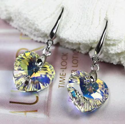 Love Earrings in Pure Silver| Daily Wear White