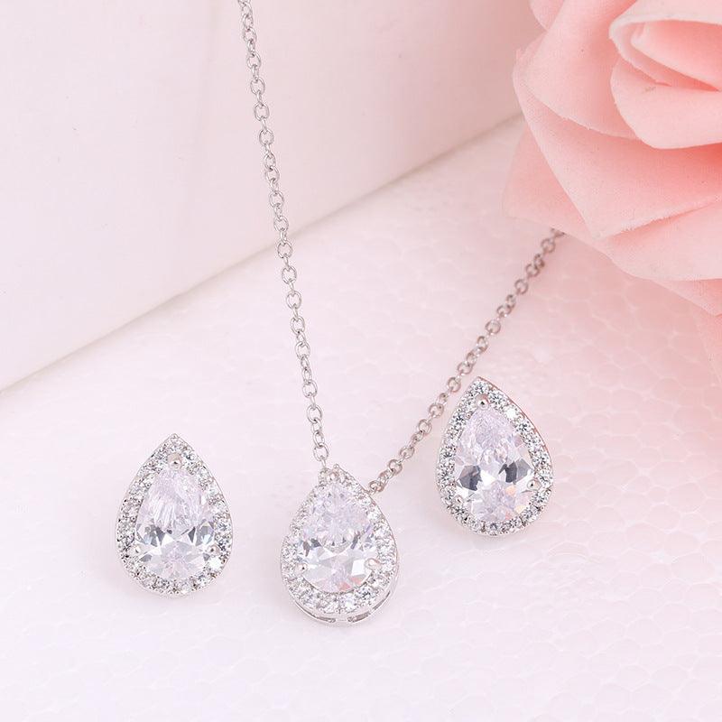 Water Drops Gemstone Jewelry Set
