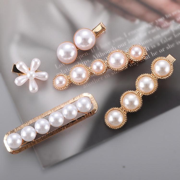 Slip-on Pearl Bow Hair Clip | Daily Wear