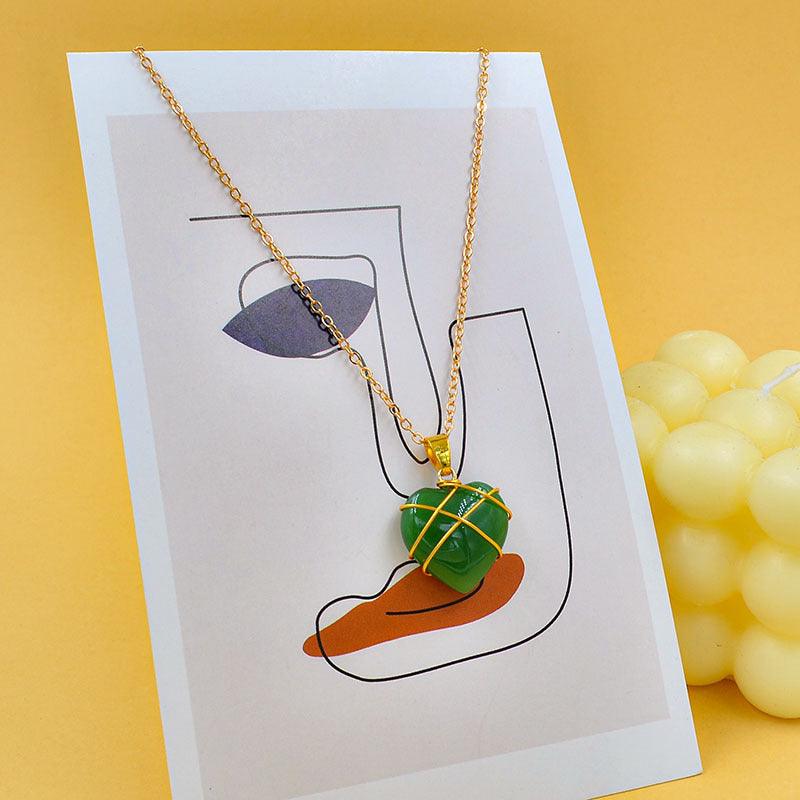 Crystal Stone Beach Jewelry | Summer Collection Green