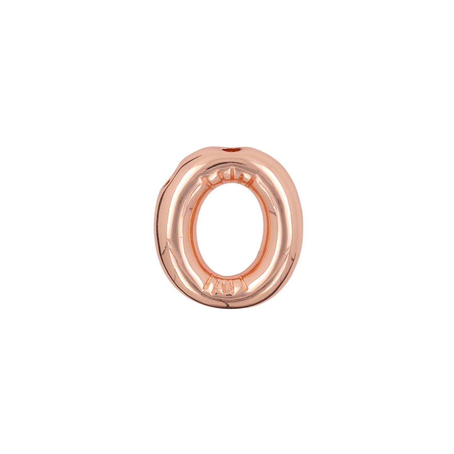 Glossy Letters Pendant Necklace | Fashion Wear O Rose Gold