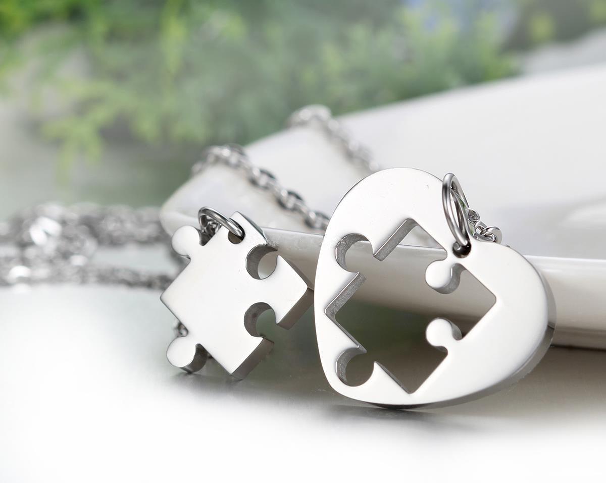 Love Pendant Necklace | Couple Jewelry