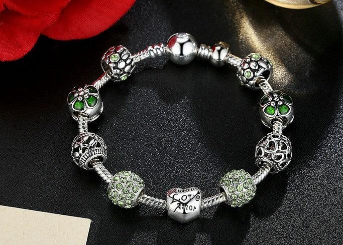 Elegant Silver Charm Bracelet | Fashion Jewelry