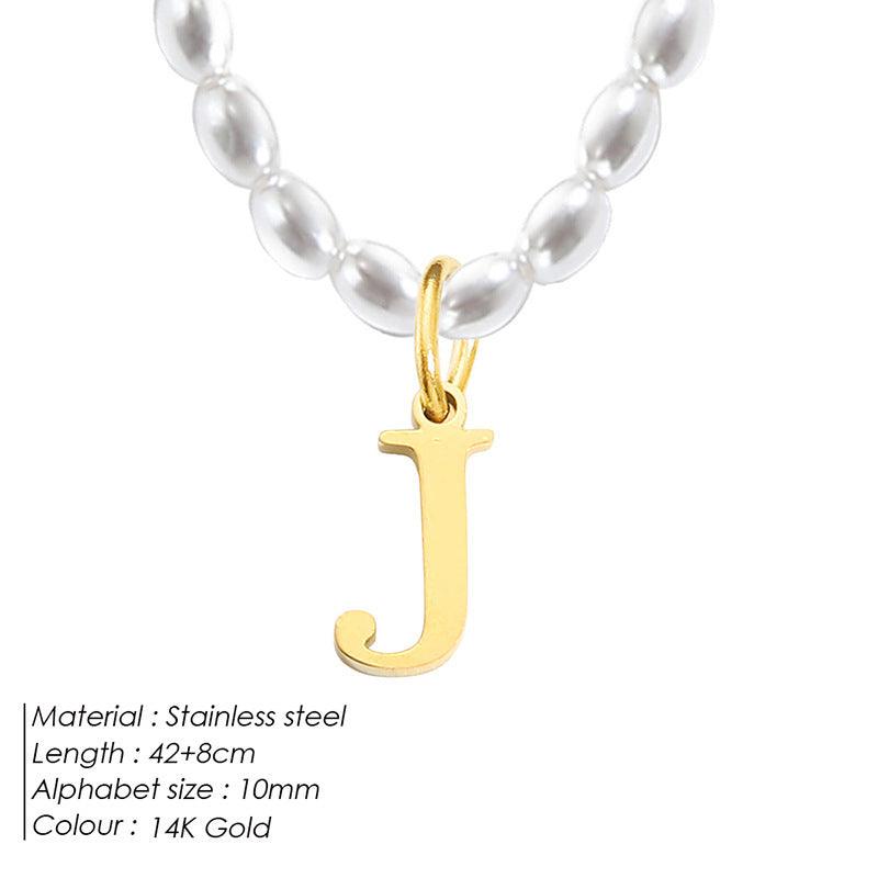 Elegant Alphabet Necklace | Daily Wear 2025 J 14K Gold