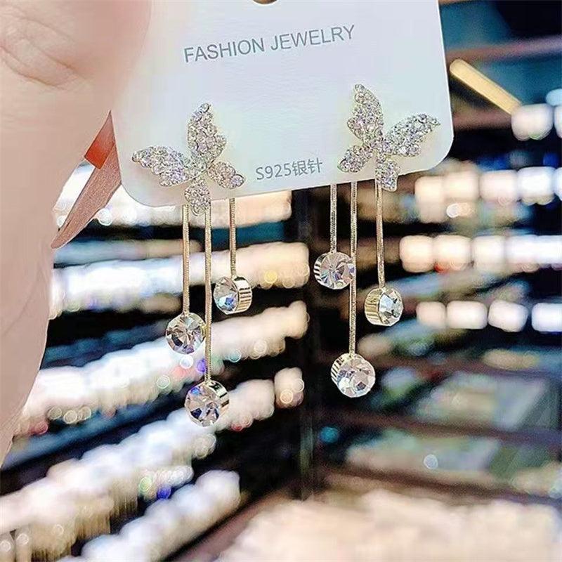 Shiny Butterfly Rhinestone Party Jewelry