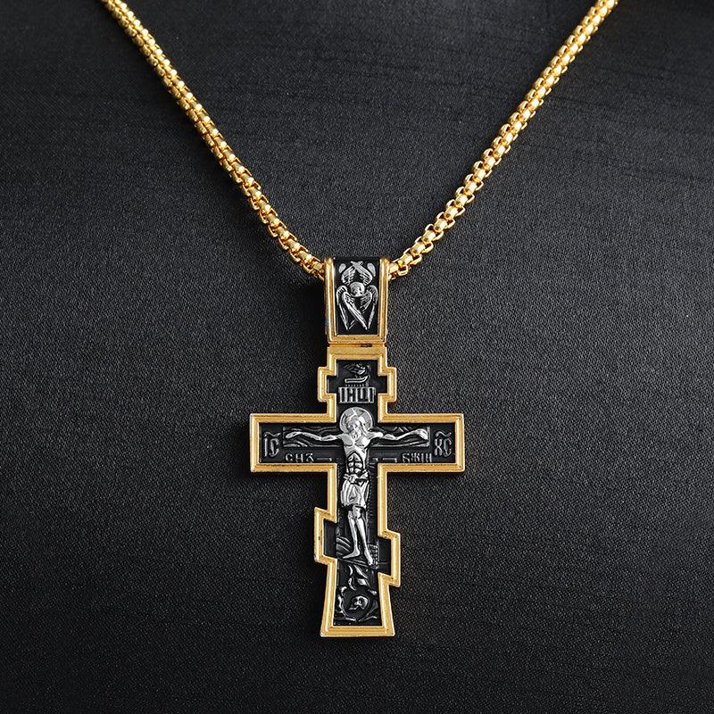 Cross Jesus Pendant Necklace | Daily Wear Silver