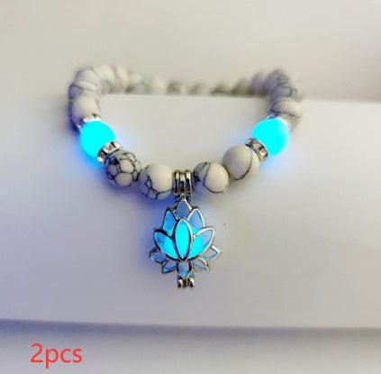 Luminous Lotus Bracelet | Yoga Collection G 2pcs