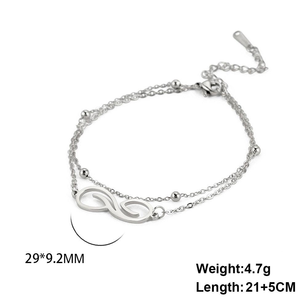 BoldlyBeautiful - Bohemian Infinite Double Layer Anklet - BoldlyBeautiful