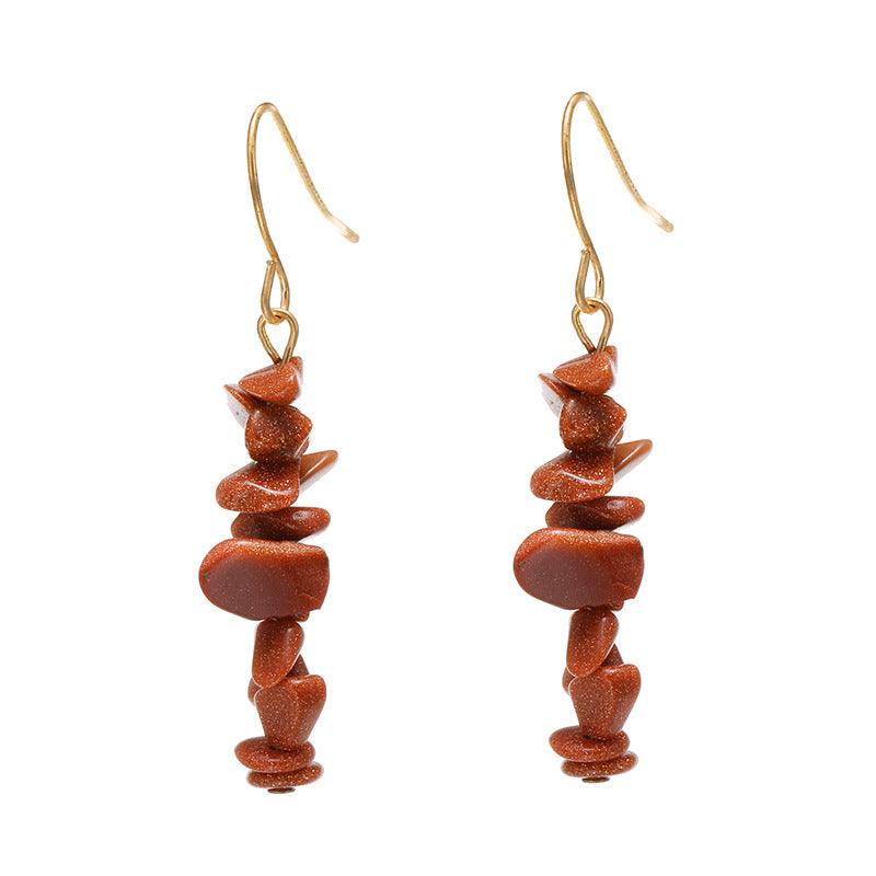 Natural Crystal Stone Earrings 4
