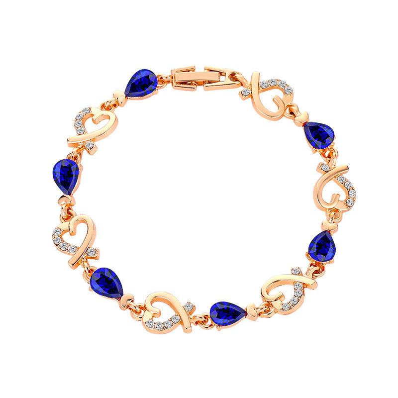 Rhinestones Heart-shaped Love Bracelet | Daily Wear D