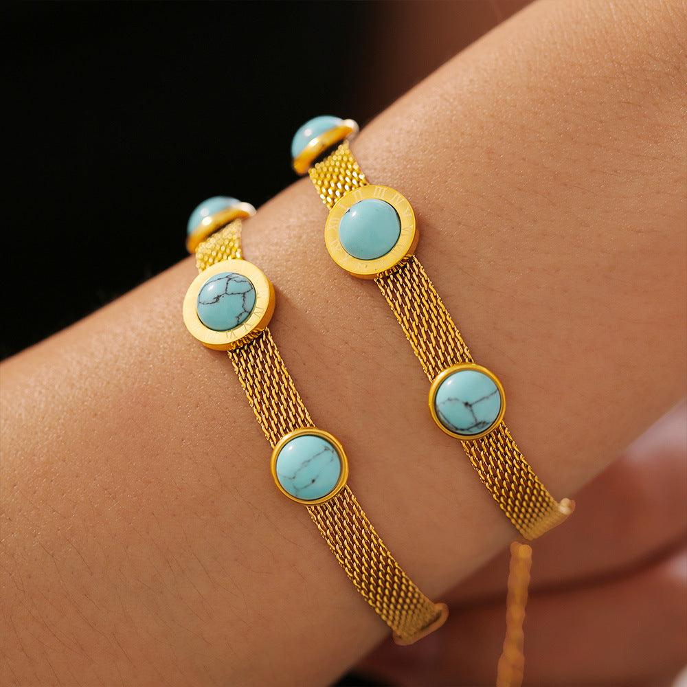 Turquoise Bracelet Retro Design | Daily Wear