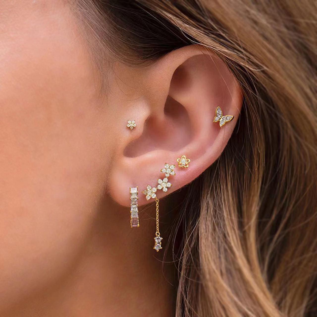 Romantic Moon, Star, And Flower Earrings | Beach Wear 7
