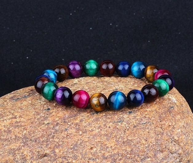 Blue Tiger Stone Handmade Bracelet | Fashion Wear AA Colour