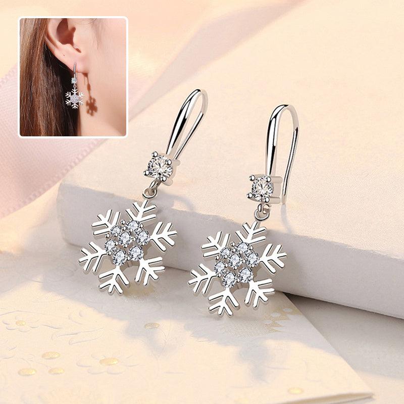 Temperament Snowflake Earrings | Daily Wear