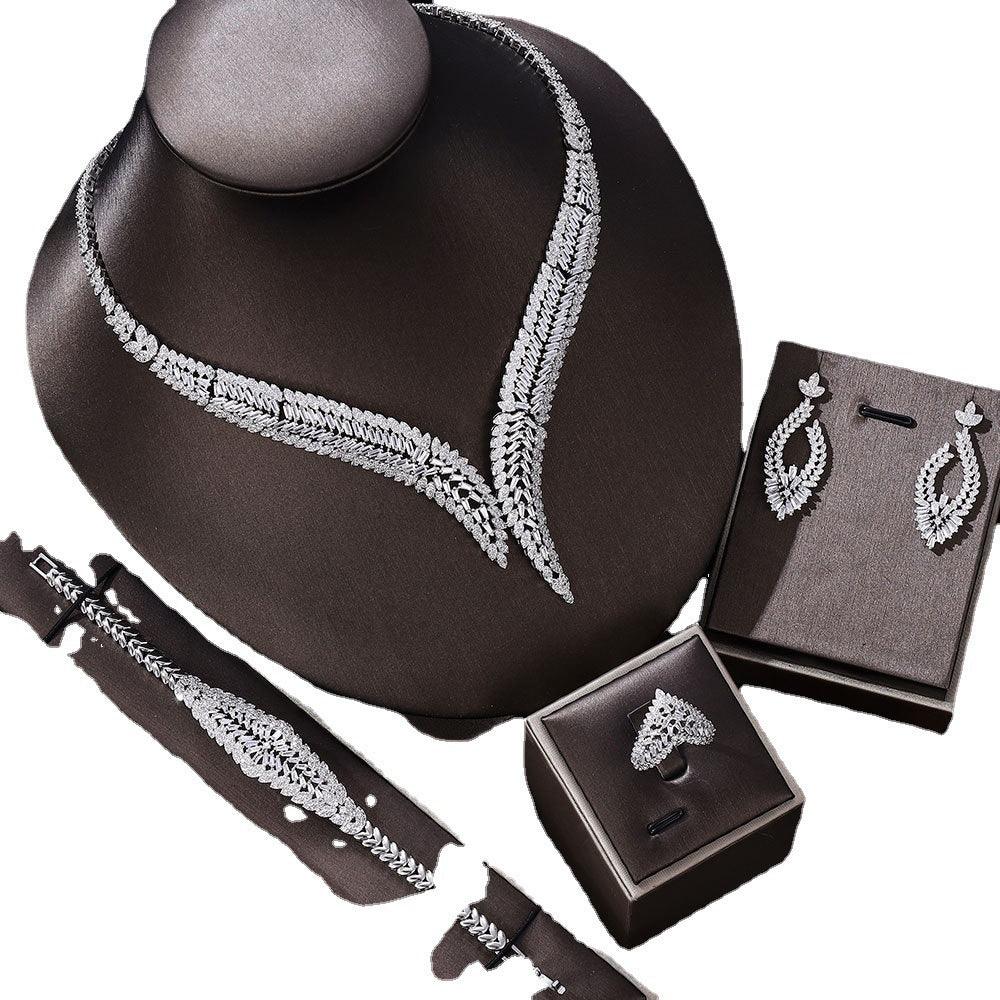 Bridal Wedding Four-Piece Jewelry | Party Wear