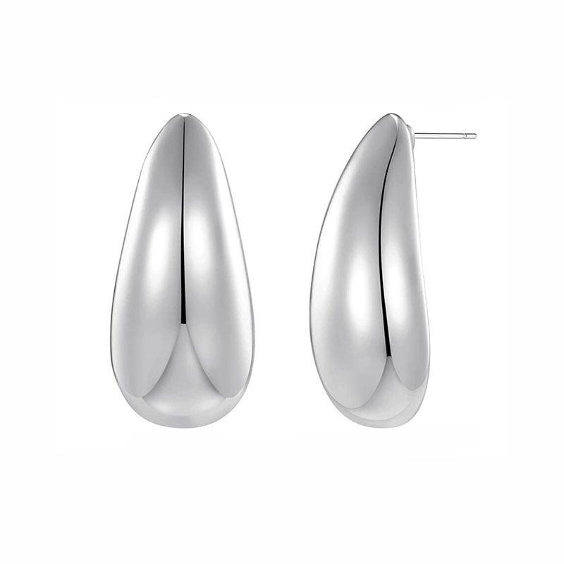 BoldlyBeautiful - Metal Water Drop Earrings | Daily Wear - BoldlyBeautiful