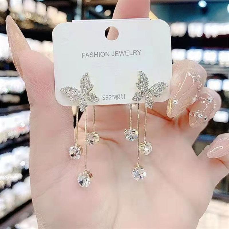 Shiny Butterfly Rhinestone Party Jewelry