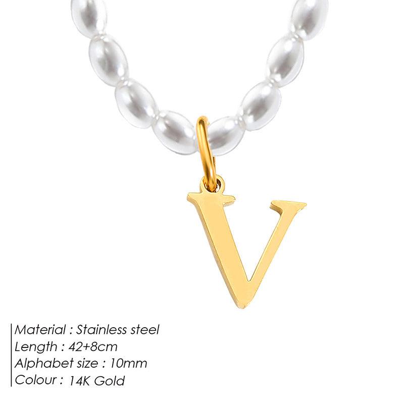 Elegant Alphabet Necklace | Daily Wear 2025 V 14K Gold