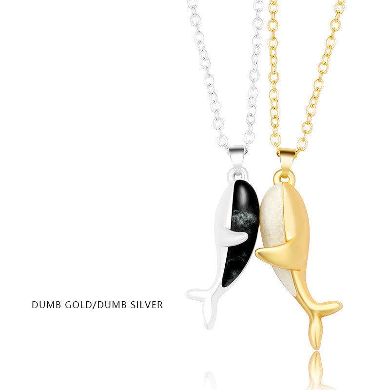 Magnetic Palm Couple Necklace D