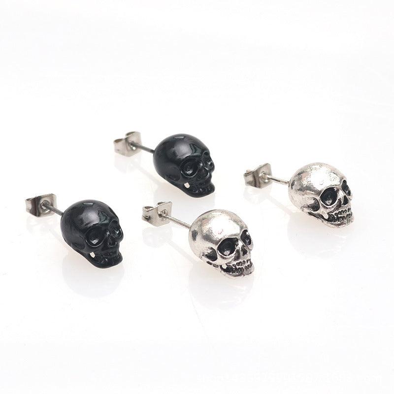 Retro Skull Eardrops Earrings | Halloween Collection