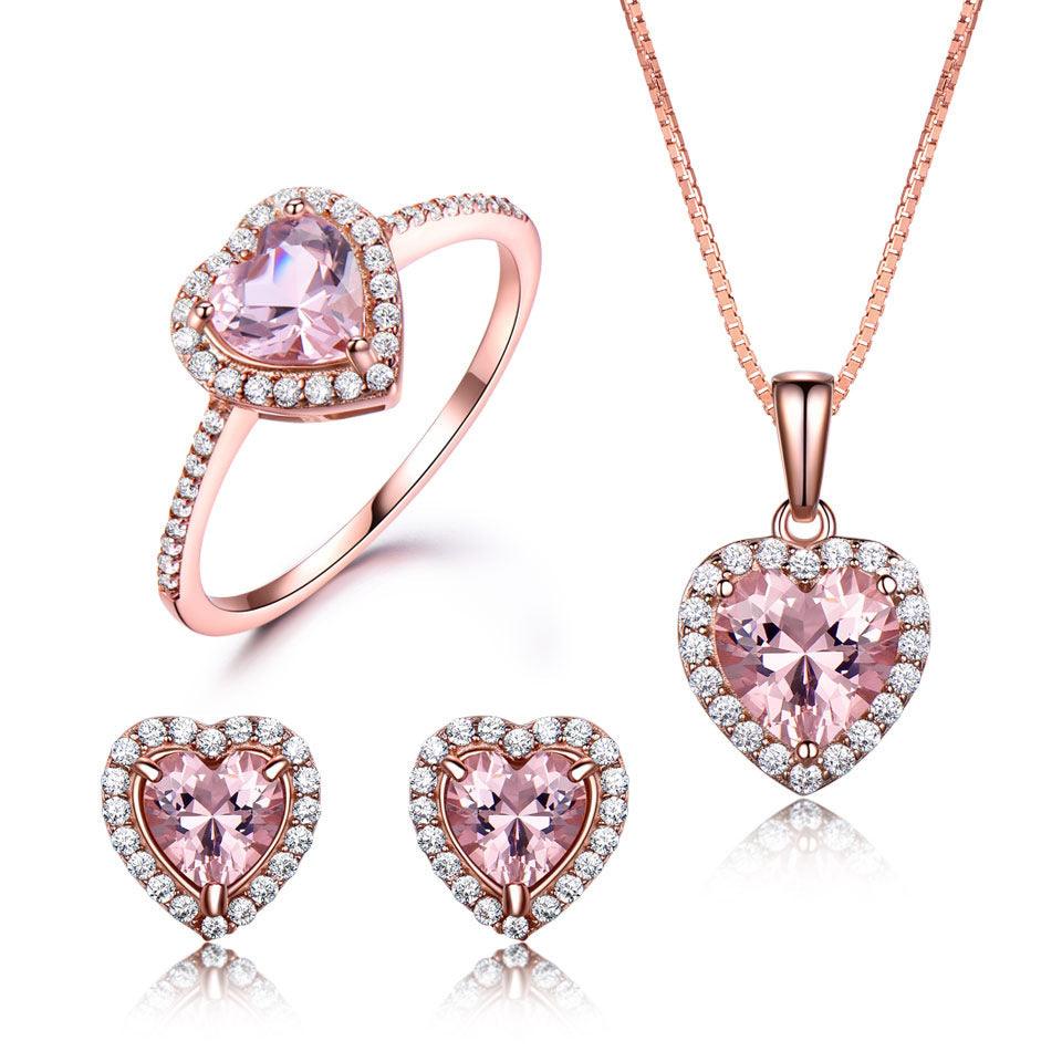 Sparkling Pink Jewelry Set 2025 | Daily Wear Pink Standard Size