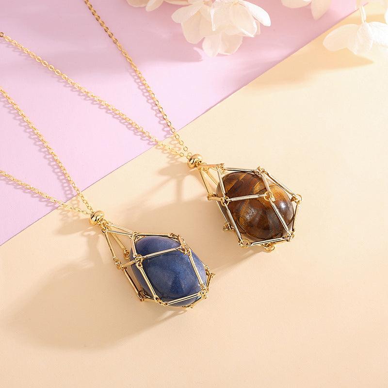 Natural Crystal Energy Pendant Necklace - Daily Wear