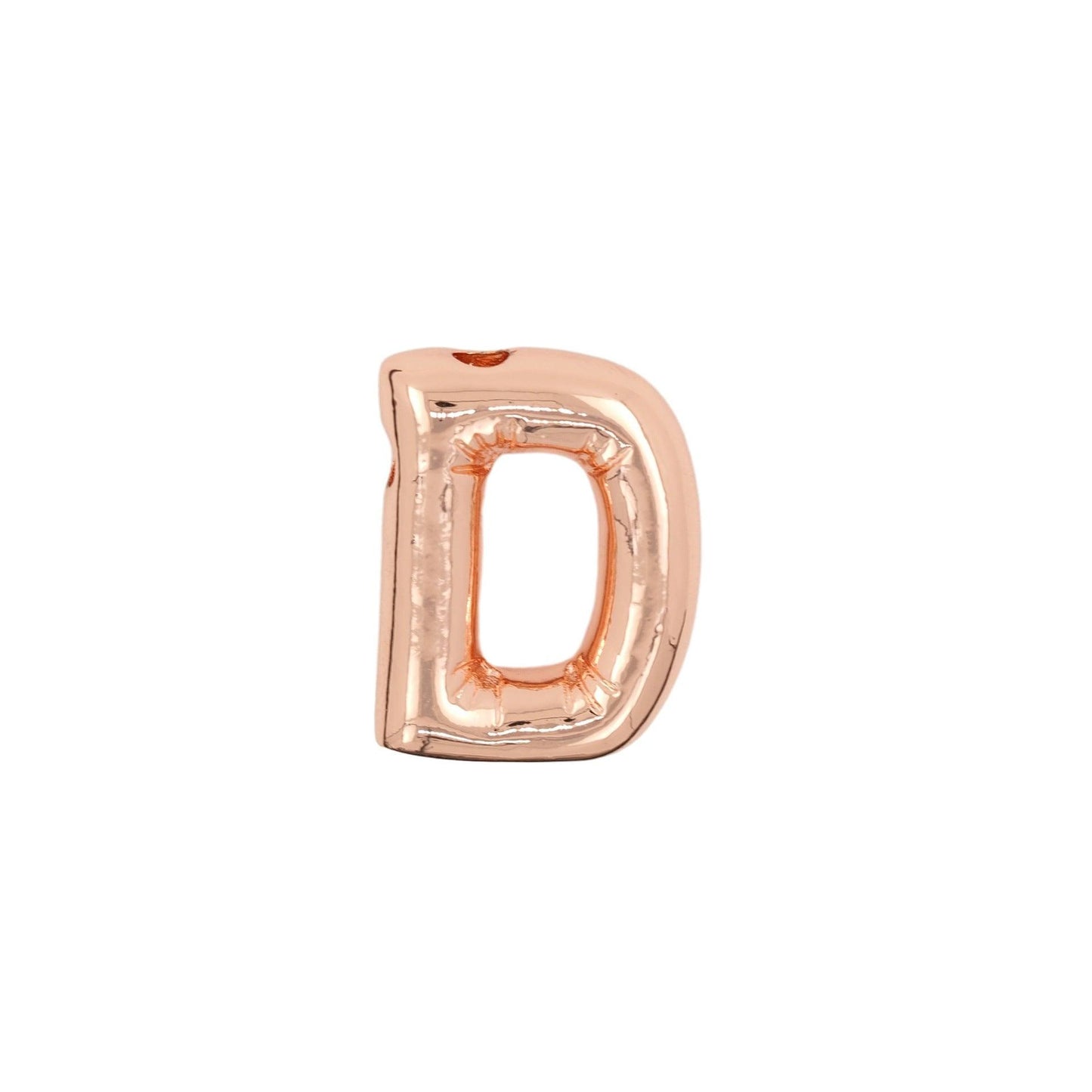Glossy Letters Pendant Necklace | Fashion Wear D Rose Gold