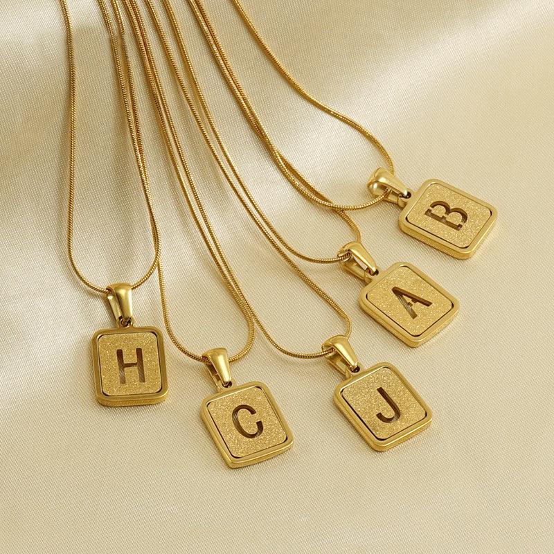 Alphabet Necklace Collection 2025 Gold