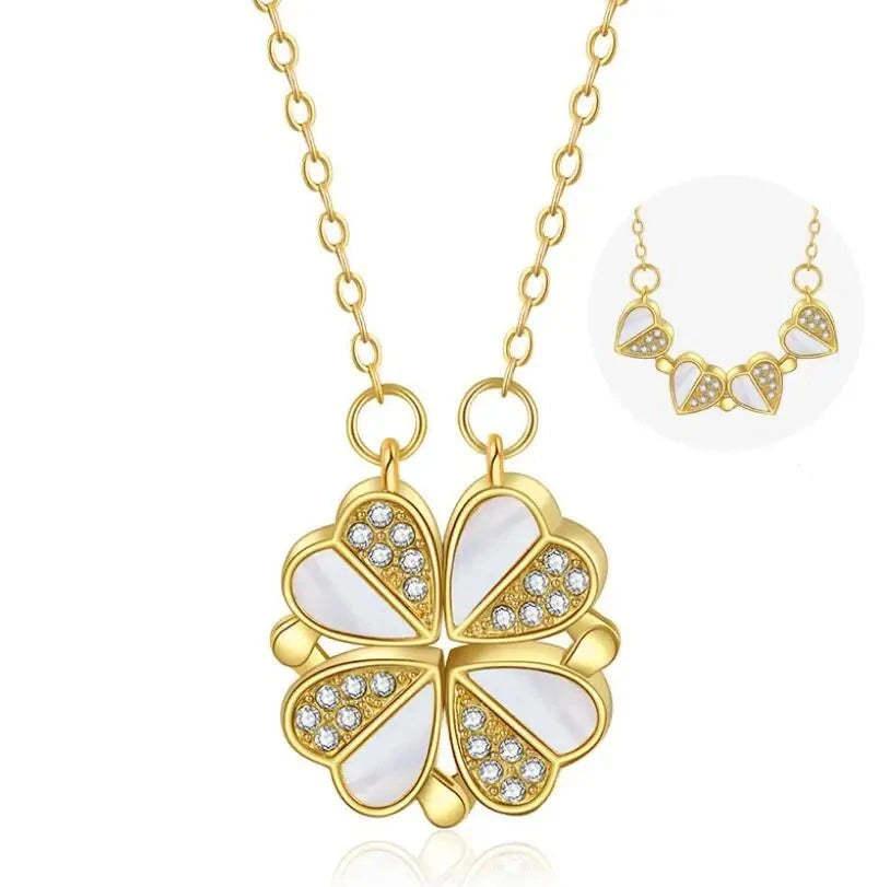 Four Leaf Clover Pendant Necklace | Daily Wear