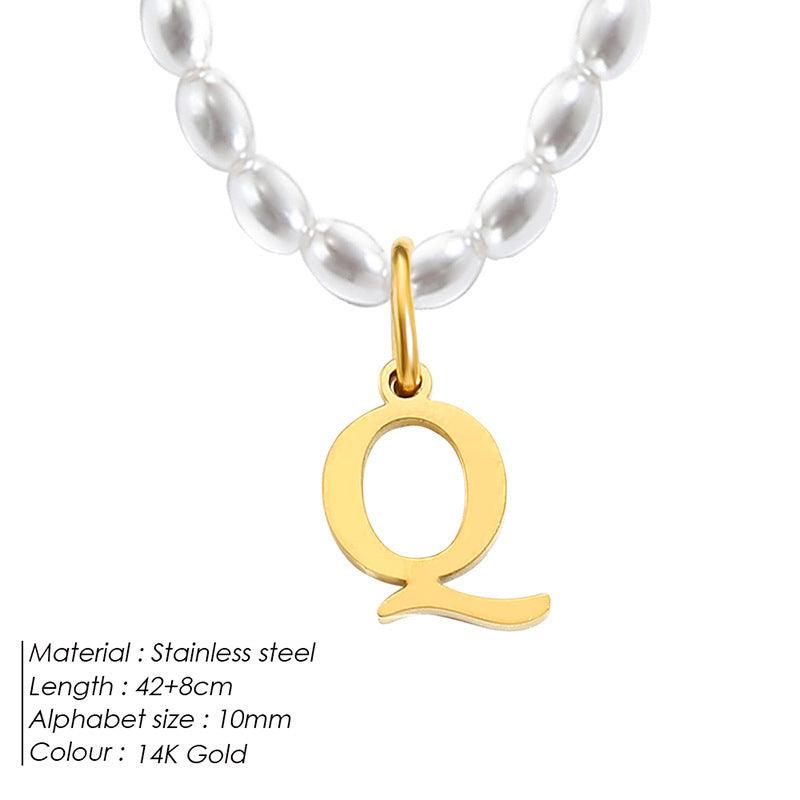 Elegant Alphabet Necklace | Daily Wear 2025 Q 14K Gold