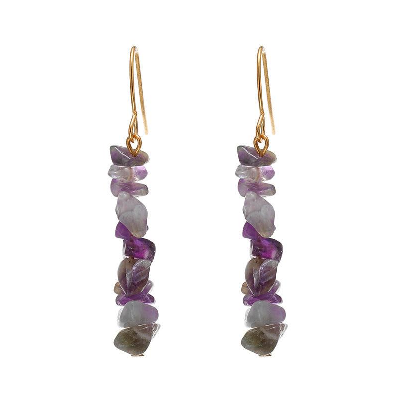 Natural Crystal Stone Earrings 2