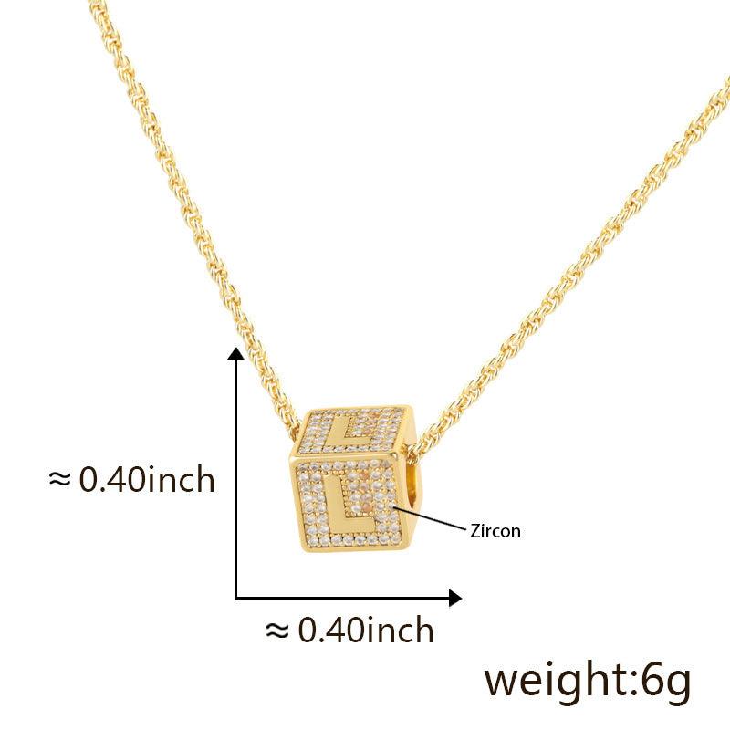 BoldlyBeautiful - 26 English Letter Pendant Necklace - BoldlyBeautiful