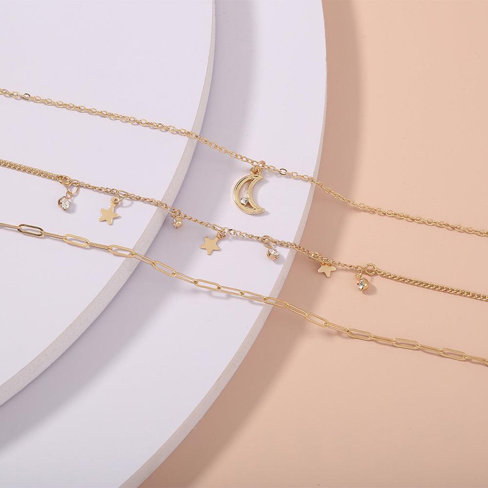 Elegant Star Moon Tassel Bracelet | Beach Collection