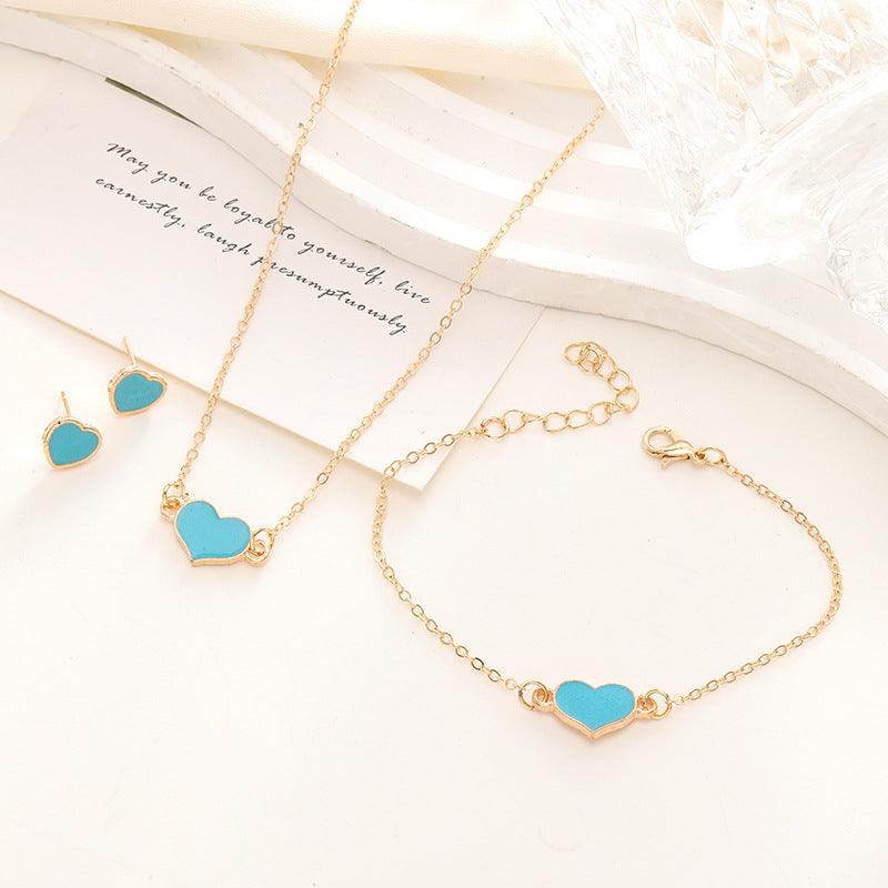 Elegant Heart Jewelry Set | Daily Wear D