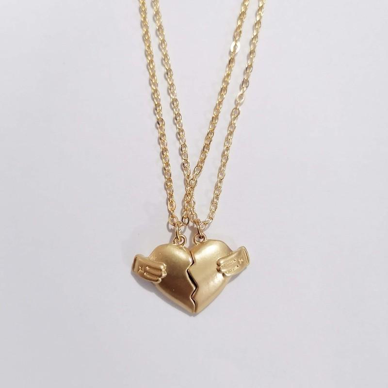 Creative Magnet Love Necklace | Fashion Jewelry Cross Chain Gold
