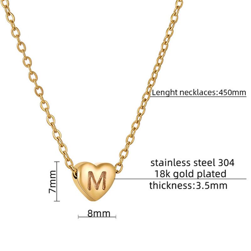Heart-shaped Love Letter Clavicle Chain | Daily Wear Collection