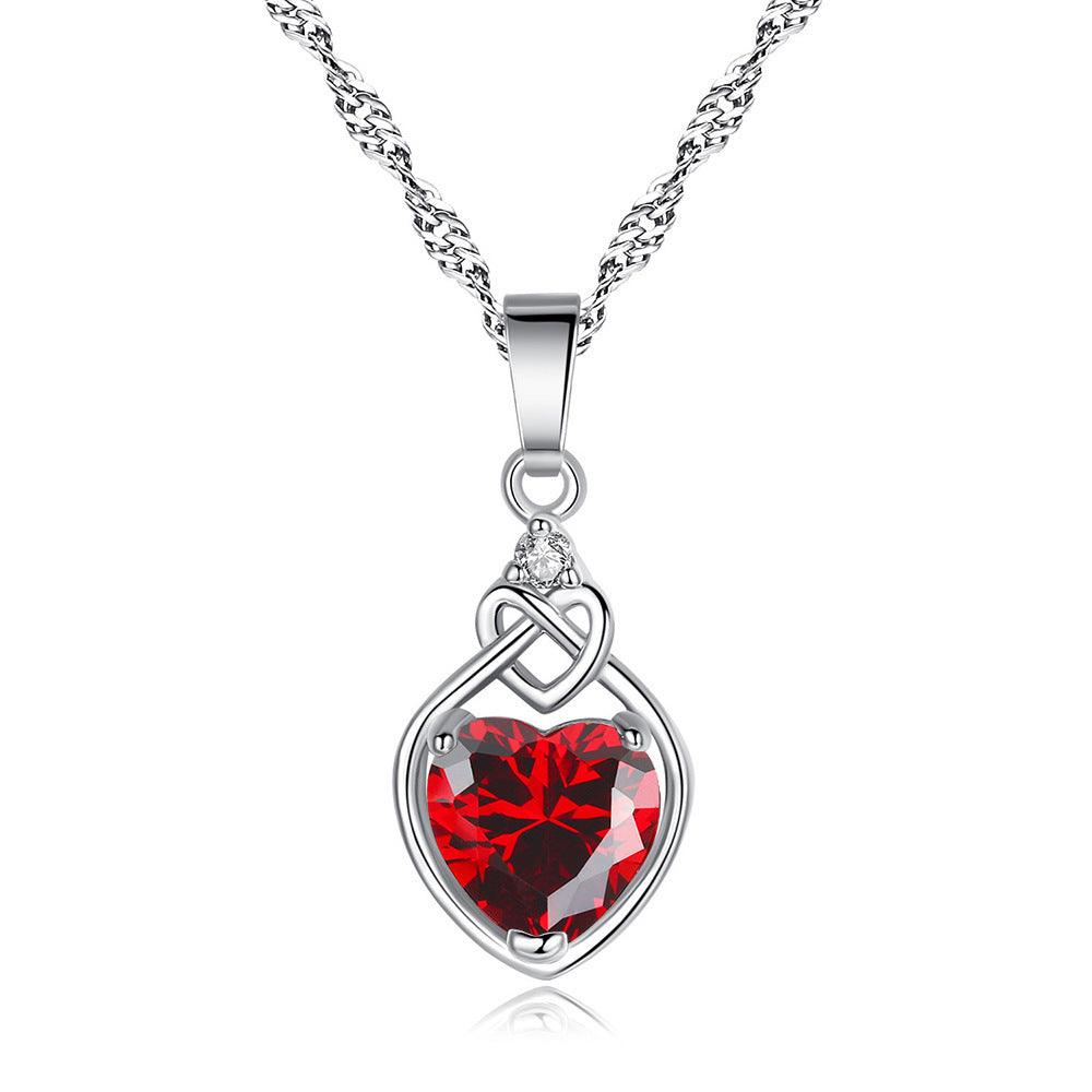 Heart-shaped Ruby Jewelry Suite | Daily Wear