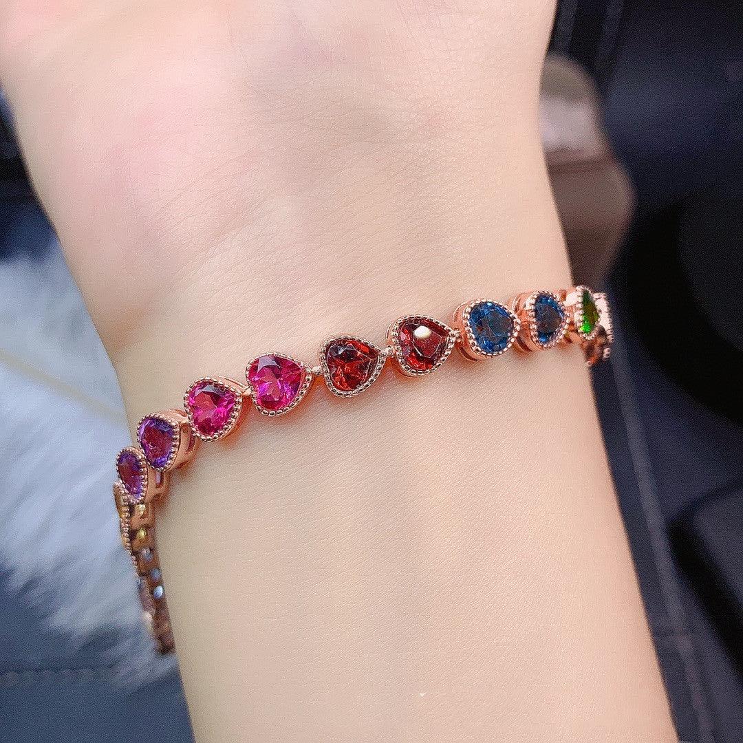 Natural Multicolor Crystal Bracelet | Daily Wear