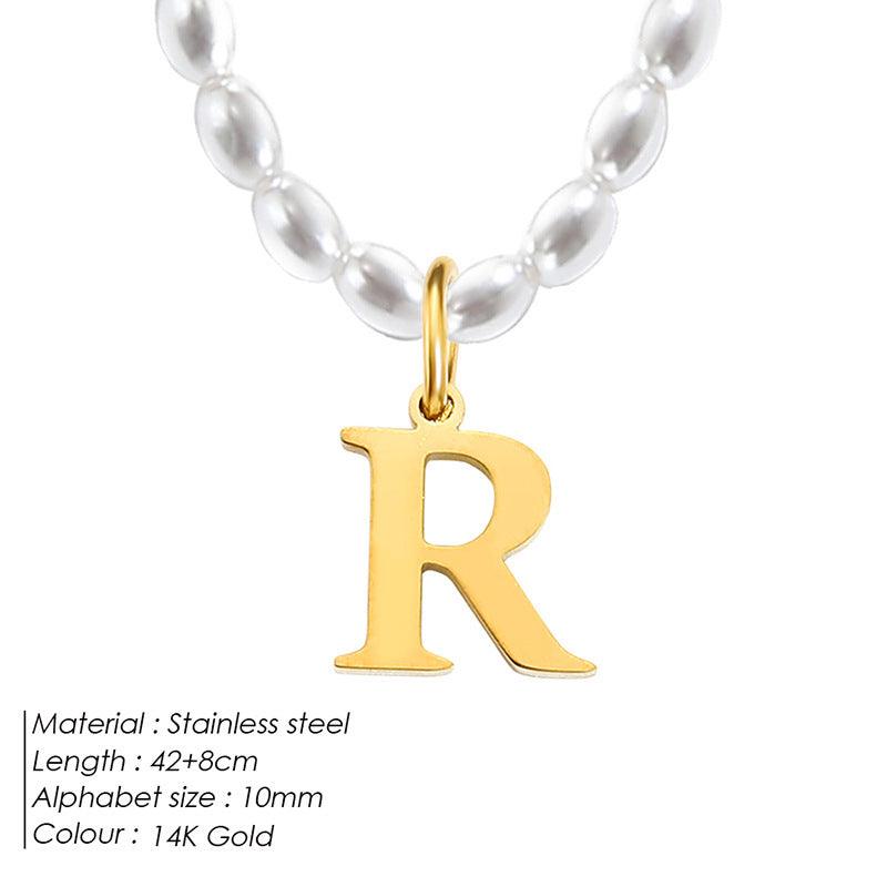 Elegant Alphabet Necklace | Daily Wear 2025 R 14K Gold