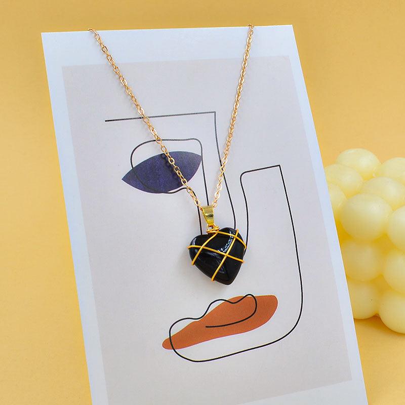 Crystal Stone Beach Jewelry | Summer Collection Black