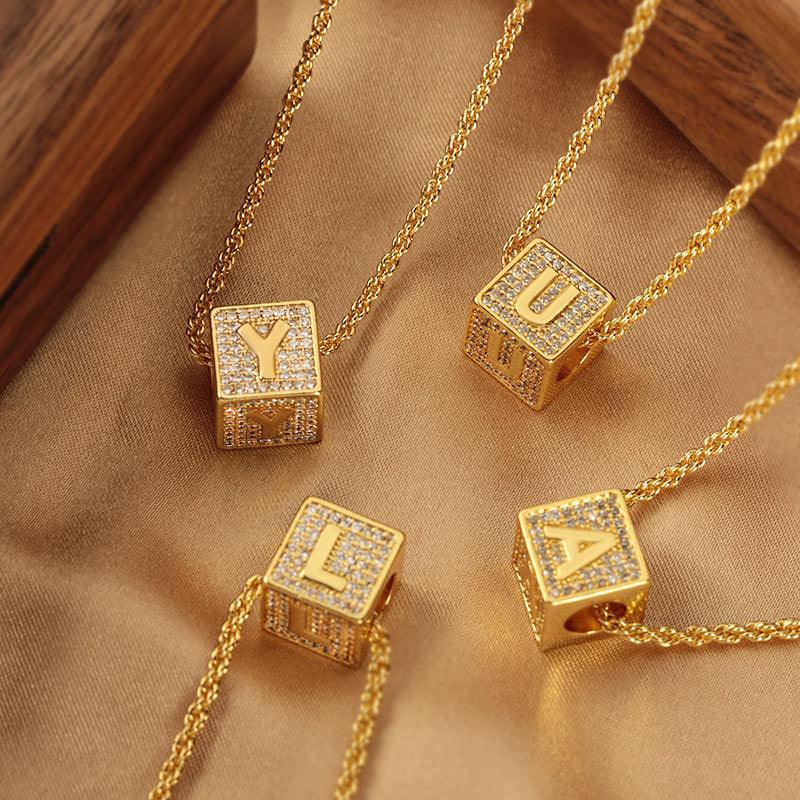 BoldlyBeautiful - 26 English Letter Pendant Necklace - BoldlyBeautiful