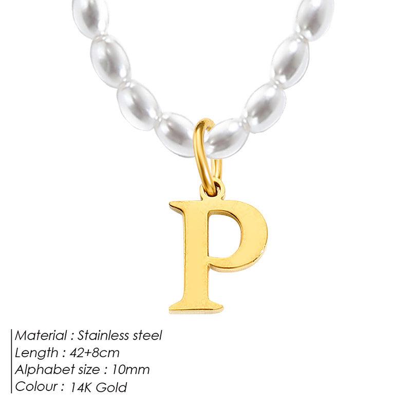 Elegant Alphabet Necklace | Daily Wear 2025 P 14K Gold