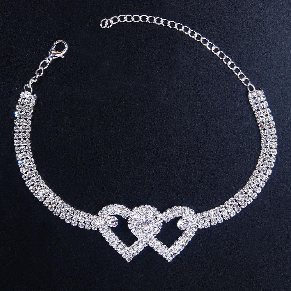 Double Heart Bracelet Anklet | Party Collection