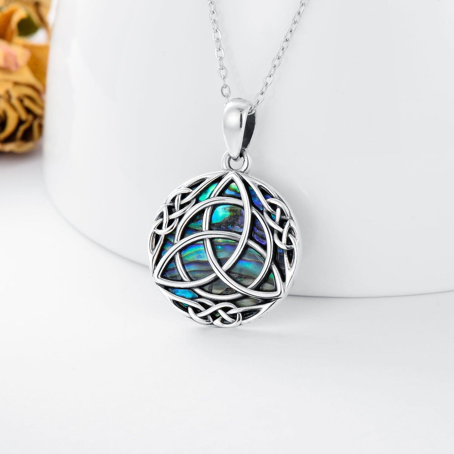 Vintage Sterling Silver Trinity Celtic Knot Necklace | Fashion Wear