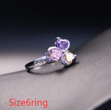 Clover Zircon Diamond Jewelry Set | Daily Wear G